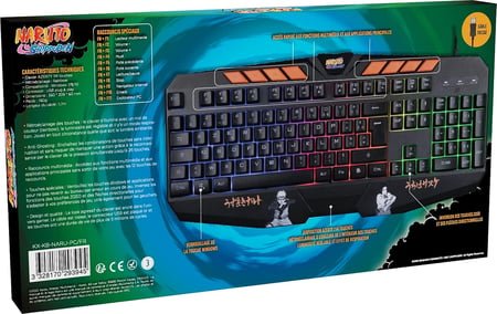 Vue catalogue 3 clavier Naruto